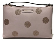 Kate Spade New York Haven Lane Ramey Crossbody Handbag WKRU4122 Pink Polka Dot plmdwn/dot (679)