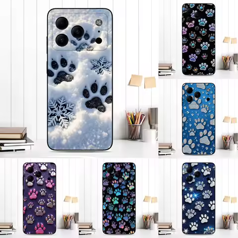 Painted Dog Paw Phone Case For Alcatel V3 Classic 1B 1S 1SE 3L 1 1C 1X 1V 2019 2021 2022 Vodafone Sm