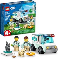 LEGO City Vet Van Rescue 60382, Toy Animal Ambulance, Learning Toy Playset for Kids 4 Plus Years Old