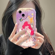 Phone Case OPPO A38 A18 A58 A98 A78 A57 A17K A55 A54 A16 A15 A77 A74 A93 A92 A12 A3S A5 A7 A5S A15S A31 A53 A76 3D Wave Pattern Anti-fall Gradient Transparent Mobile Phone Case