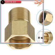 XS M22 15mm Male Thread To M22 14mm Female Metric Adapter Pressure Washer Brass