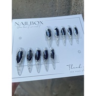 H28 nailbox Y2K style hand-painted design