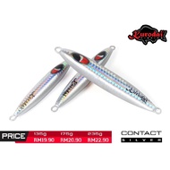 Jig 135g / 175g / 235g - Handmade Jigging Lure Kurodai Contact Silver (Slow Jig)