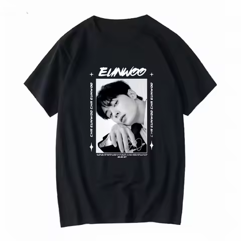 Cha Eunwoo suho true beauty T Shirt gift fans new vintage Washed streetwear graphic Stretched fashio