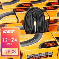 2Pcs 3 0 CST Bicycle Inner Tube 12 14 16 18 22 24Inch 1.35 1.5 1.75 2.125 AV FV BMX Foldable Bike Ti