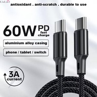 60W Type C to Type C Fast Charging Cable - PD 30W Data Sync USB C Charger