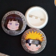 Naruto and hinata hyuga safety pins