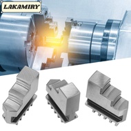 LAKAMIRY 3pcs Self Centering Chuck, 20CrMnTi Steel 3 Jaw Lathe Chuck Jaws, Durable 3 Inch Inside Jaw