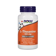 NOW Supplements, L-Theanine 100 mg with Decaf Green Tea, Stress Management, 90 Veg Capsules