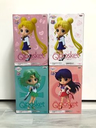日版 美少女戰士 月野兔 校服版 火野麗 天王星 海王星 海王滿 Sailor Moon Sailor Mars Sailor Neptune qposket qp figure 模型 擺設