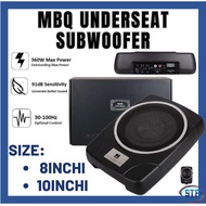 MBQ Underseat Subwoofer Car Speaker Kereta Built-In Amplifier Active Subwoofer 8" / 10" Speaker Kere