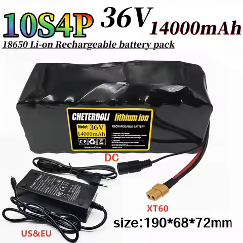 36V battery 10S4P 14Ah battery pack 700W high power battery Suitable for 36V Electric Scootere +42v2