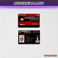 ATM Umbrella Corp Card Sticker - ATM Card Sticker Vinyl Emoney Flazz Sticker Land