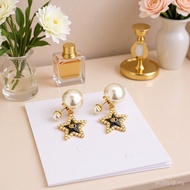 High-End Feel 25 Years Letter New Style Earrings Five-Pointed Star Early Spring Female Dijia Retro C