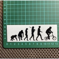 Cutting Sticker Bike Evolution Folding Bike Sticker