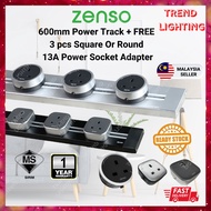 ZENSO - Z.Line 600MM Power Line / Power Track + FREE 3 units 13A Track Socket adapter Zline (not com