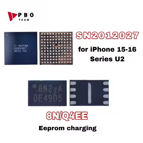 1/3/10PCS U2 SN2012027 +8N( Q4EE) Eeprom Charging IC Set For iPhone 15 16 Series 15 Pro/Pro Max/Plus