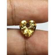 Citrine Heartnatural 9x9mm 2.5 Ct Gold Amethyst/