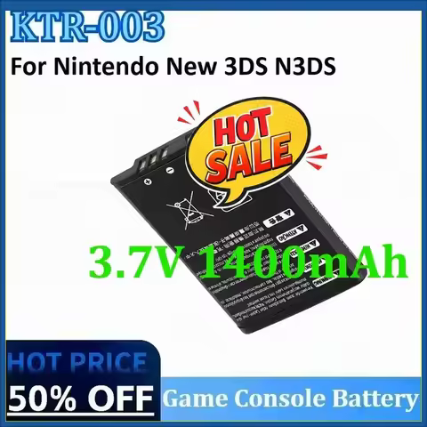 For Nintendo 3DS N3DS New 3DS High Quality Rechargeable Batteries New KTR-003 3.7V 1400mAh Replaceme
