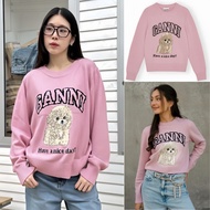 GANNI knit SWEATER A Knitted Made From Famous Brands Influencer Many Wear Them. Cardigan Woman Sweat