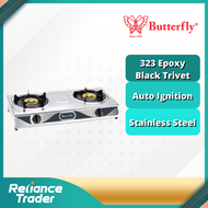 BUTTERFLY STAINLESS STEEL DOUBLE GAS STOVE BGC-628 B-628