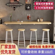 Dining Table Wall Commercial Folding Table Milk Tea Shop Table Household Restaurant Wall-Mounted Wal