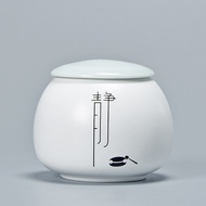 Tea Pot Ceramic Tea Pot Household Tea Storage Pot Zen Pot Moisture-Proof Sealed Pot Universal Tea St