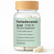 Pentadecanoic Acid Capsules, C15:0 Fatty Acid Supplement – Pure Plant-Based Essential Fatty Acid - 9