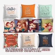 Sofa Cushion Cover PRINT MOTIF Words Of Wisdom CHRISTIAN Bible Verse CHRISTIAN 40X40 CM