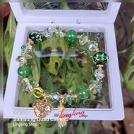 Love crystal stone bracelet, crystal stone bracelet free BOX Korean crystal stone bracelet