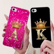 For iPhone 4 4S Case Lovely Crown Letters Soft Silicone Transparent TPU Back Cover For iPhone4 iPhon