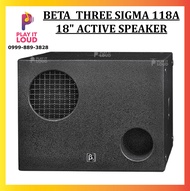 BETA THREE B3 SIGMA 118A SUBWOOFER 18" BANDPASS LF ACTIVE SPEAKER