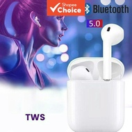 In-Ear Earphone TWS Wireless Earbuds Long Battery Life Sports Friendly Compatible for All Phones Blu