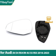 Left Right Wing Mirror Glass Heated Driver Passenger Side For Audi A4 S4 RS4 RS 4 B9 A5 S5 RS6 RS 5 
