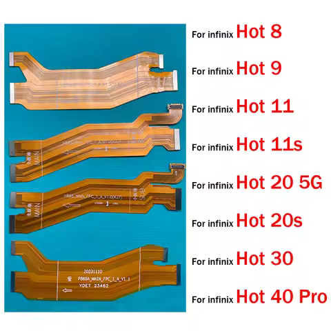 New For infinix Hot 8 9 11 11s 20 20s 30 40 50 Pro Plus 5G X650 X662 X668 Main Board Motherboard Fle