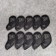10pcs/set Skull Golf Iron Head Covers New Golf Iron Covers 4 5 6 7 8 9 P A S X Iron Head Covers Univ