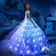 Elsa Princess Dress Girls Dress Frozen elsa Dress Birthday Dress Fluffy Gauze Dress elsa