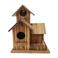 ERNESTOPE Incubation Box Wooden Bird House 3 Chambers Thickened Bird Breeding Box Bird Cage Weather 