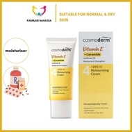 Cosmoderm Vitamin E + Ceramide Moisturiser 50ml (Revitalising 1000 I.U / Intensive 3000 I.U)