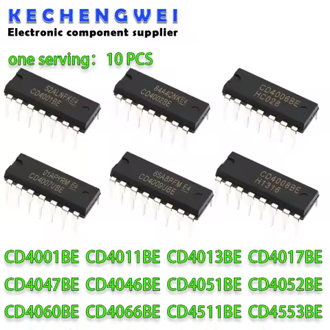 CD4001 CD4011 CD4013 CD4015 CD4017 CD4027 CD4046 CD4047 CD4051 CD4052 CD4060 CD4066 CD4511 CD4553 DI