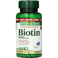 Nature’s Bounty Biotin 5000 mcg, 150 Rapid Release Softgels