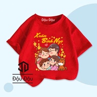 T-shirt CNY 2026, t-shirt CNY spring red family - t-shirt CNY for boys and girls