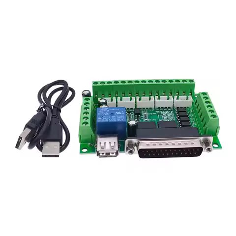 Driver board MACH3 engraving machine 5 Axis CNC breakout board with optical coupler for stepper moto