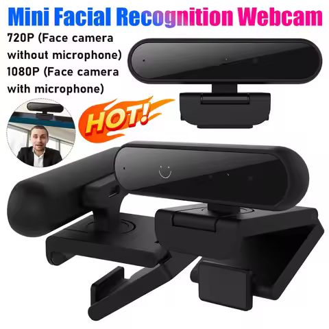 Mini USB Facial Recognition Webcam For Windows Hello Identification Login HD 1080P 720P Computer Web