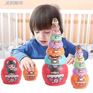 JEROMY5R Matryoshka Toys, Figurines 6 Layer Russian Nesting Dolls, Ornament Decorations Hand Paint T