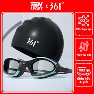 361 Adult Swimming Goggles Men's and Women's Swimming Goggles Waterproof Anti-Steam Wide Angle Swimm