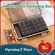 Weekly 28 Grid Medicine Organizer Medicine Box Pill Box Weekly Pill Storage Pill Case Container