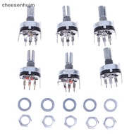 Set of 5 rv17 Potentiometers with b1k 2k 5k 10k 20k 50k 15mm 5pin