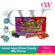 Jomei Jaya Chewy Candy Mix Flavor Strawberry & Grape 30pcs Per Pack