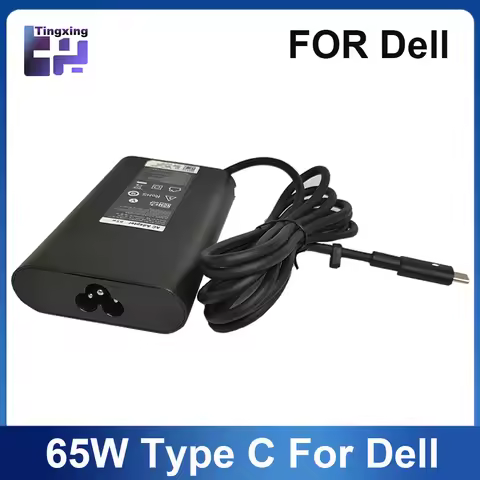 65W USB-C Type C Laptop Charger for Dell Latitude 7275 7370 5420 5285 5290 5520 XPS 13 9250 9360 936